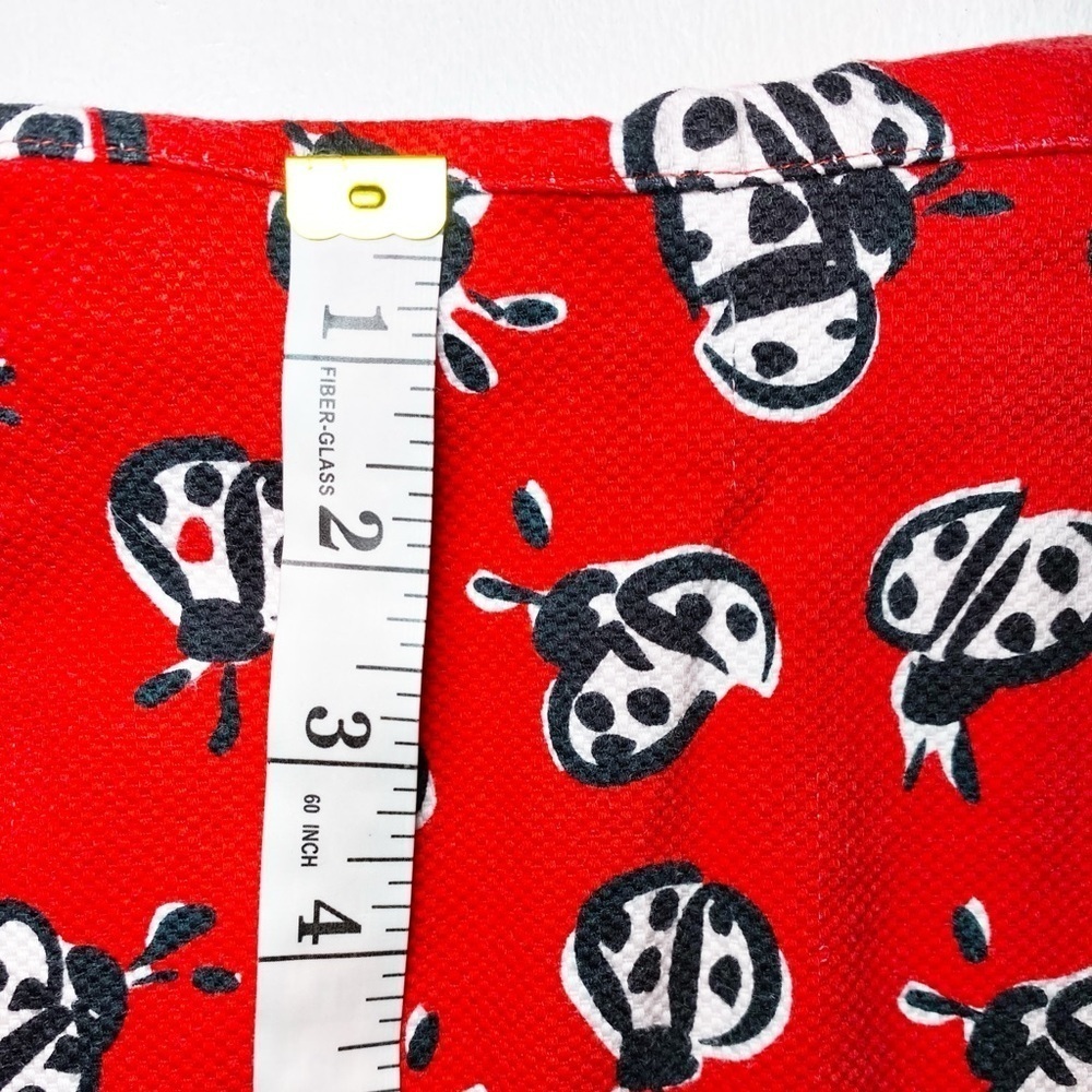 Talbots Vintage Novelty Print Ladybug Printed Pencil Skirt - Picture 12 of 14